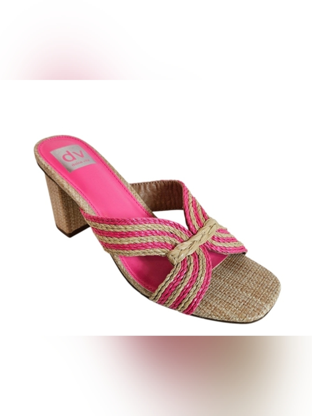 Dolce Vita Haady Raffia Straw Mules